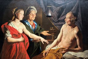 Sarah Leading Hagar to Abraham by Matthias Stom